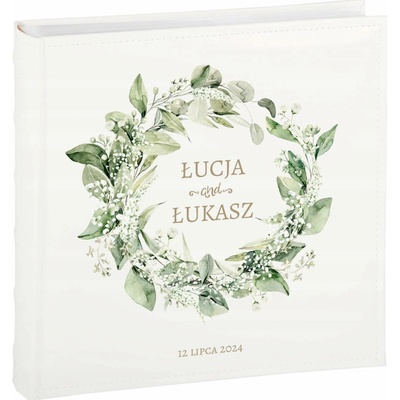Fotoalbum zasouvací z ekokůže na 600 fotografií 10x15 cm, bílý