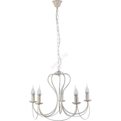 Onli - Пендел CANDELA 5xE14/6W/230V бял (OL0268)