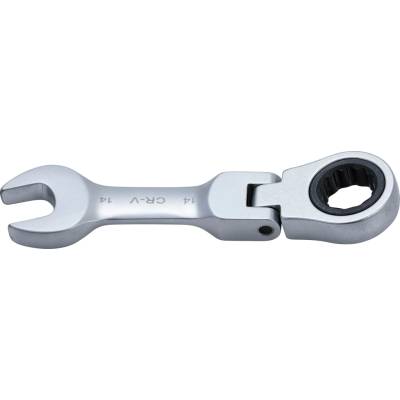 BGS technic Ráčnový očkoplochý klíč krátký kloubový 14 mm BGS 6914