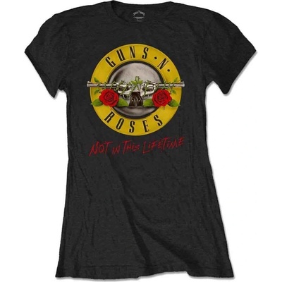 Guns N' Roses Not In This Lifetime Tour (Back Print) Black S Дамски Риза (GNRTS35LB01)