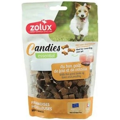 Zolux Pochoutka pes CANDIES kostičky drůbež,játra 150 g