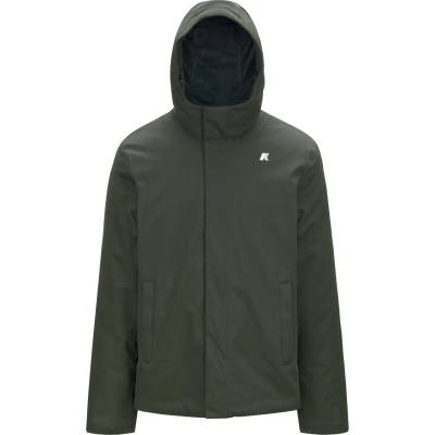 K-Way Мъжко зимно яке K-way Jacko Twill Marmotta Winter jacket - Green Blackish / Blue Airforce (004-7028-0211)
