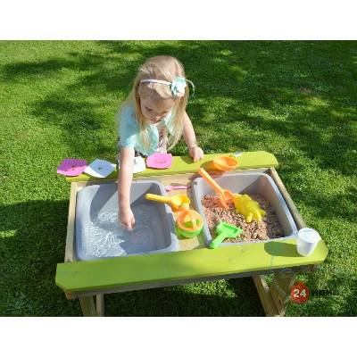 Маса за пикник с място за пясък и вода