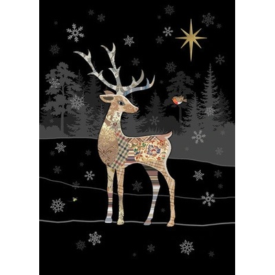 Luxusní přání MC055 BUG ART - REINDEER ROBIN MC055