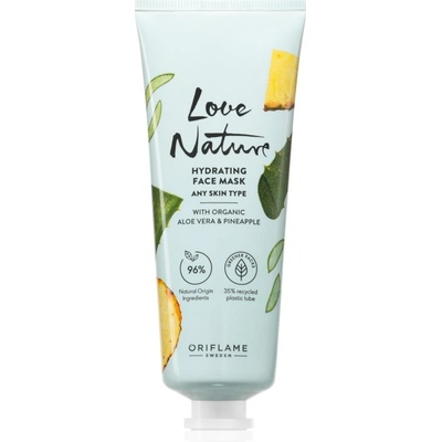 Oriflame Love Nature Organic Aloe Vera & Pineapple хидратираща маска за лице 75ml