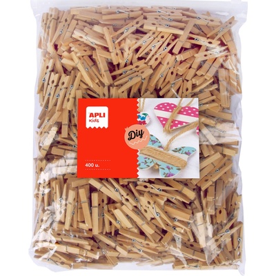 APLI dřevěné Štipce na bielizeň Jumbo pack 48 x 6 mm, přírodní