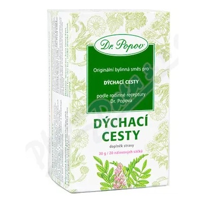 Dr.Popov Dýchacie cesty 20 x 1,5 g