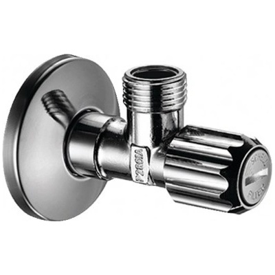 Hansgrohe rohové ventily - rohový ventil 1/2"-3/8"s mikrofiltrom chróm, 13904000
