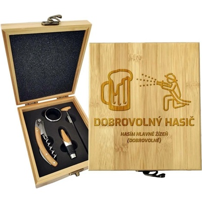 Sablio Dárková sada na víno Dobrovolný hasič: 147×168×49 mm
