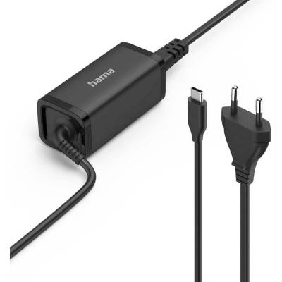 Hama Захранване (заместител) за лаптопи, универсално, 20V/3A/45W, USB Type-C (HAMA-200022)