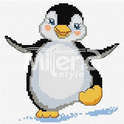 Milena Style Весело пингвинче - гоблен със схема