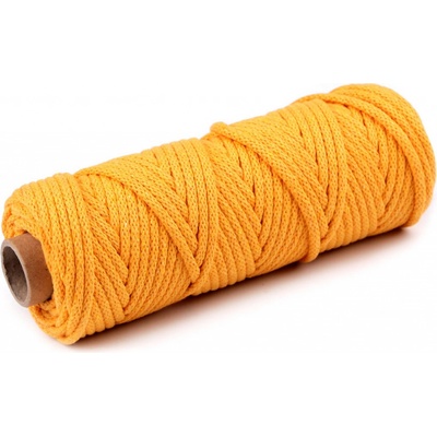 Šňůra / příze s duší Ø5 mm Varianta: 19 /022 oranžovožlutá, Balení: 10 m