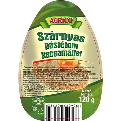 Agrico Paštéta kačacia pečeňová 110 g