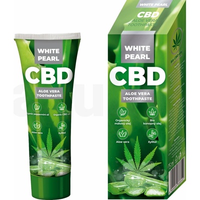 White Pearl CBD Aloe Vera bělící pasta 75 ml