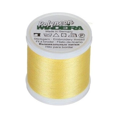Vyšívací nitě PES Madeira Polyneon (400m) barva 1866 lemon frost