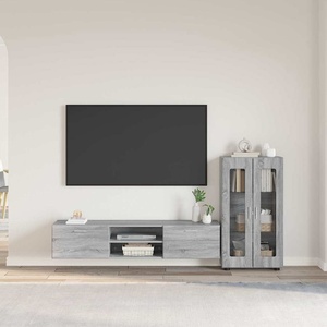 vidaXL Комплект ТВ шкаф FLORIN 3 бр. 150 x 39 x 30 cm Сив Сонома (3397940)