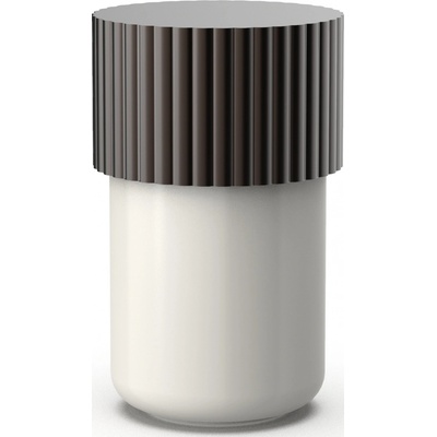 Decor Walther Koupelnová dóza Of Line s hnědým víčkem 7,6 cm krémová