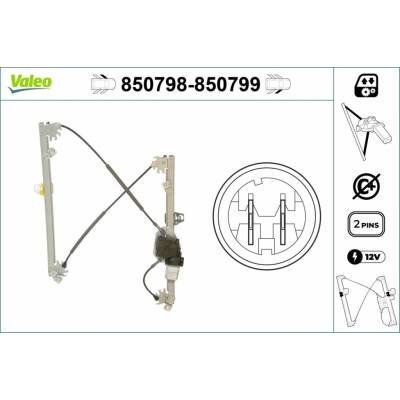 Mechanizmus zdvíhania okna VALEO 850798