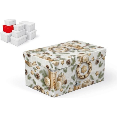 Krabice dárková vánoční B-V012-D 22x14x11cm