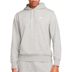 Nike Мъжки суичър Nike Club French Terry Pullover Hoodie - Dark Grey Heather / Light Smoke Grey / White (017-4502-0212)