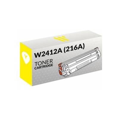 Compatible Тонер касета 216A - Yellow - W2412A, Зa COLOR LASERJET PRO M155 / MFP M182nw / M183fw, До 850 страници, Жълт, 100HPW2412A