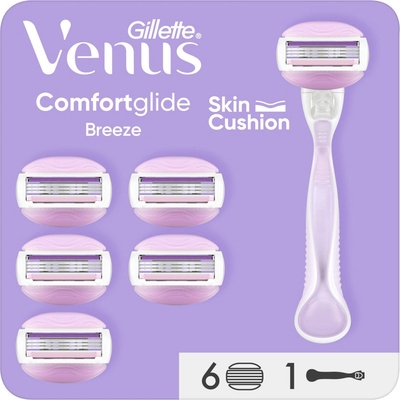 Gillette Venus ComfortGlide Breeze + 6 ks hlavic