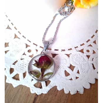 Meganflo Пъпка от роза - малък медальон