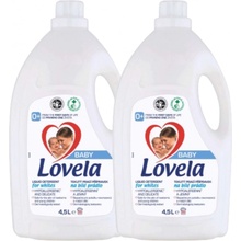 Lovela Baby tekutý prací prípravok na bielu bielizeň 2 x 50 PD 2 x 4,5 l