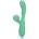 Loveline Pulse Wave & Tongue Flickering Rabbit Vibrator Blue Grass