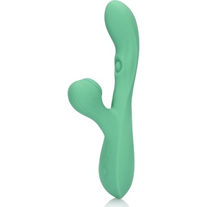 Loveline Pulse Wave & Tongue Flickering Rabbit Vibrator Blue Grass