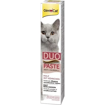 Gimborn Gim Cat Anti-Hairball Duo Малц с пилешко пастет 50г