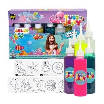 TUBAN creative set Tubi Jelly Mermaid 6 colors gel figures ZA4981