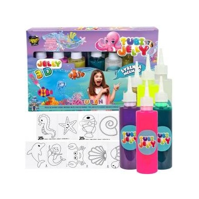 TUBAN creative set Tubi Jelly Mermaid 6 colors gel figures ZA4981