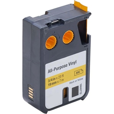 Compatible Съвместима лента с Dymo 1868772, 19mm x 7m, черен печат/жълт фон (1868772)