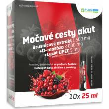 PLUS LEKÁREŇ Močové cesty akut shots 10 x 25 ml