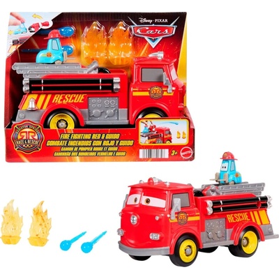 Disney Cars Race and Rescue Fire Fighting Red and Guido