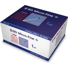 BD Diagnostics Micro-Fine Plus sterilní inzulínové stříkačky 1 ml U -100 S 29 G x 12,7 mm 100 ks