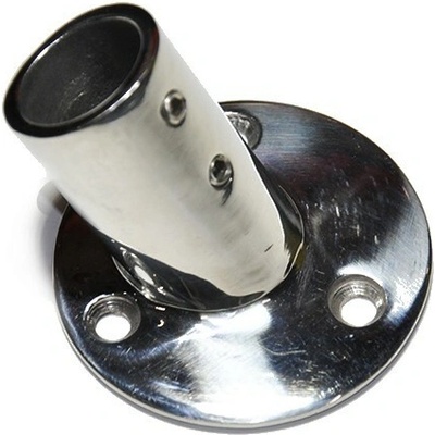 Pätka zábradlia kruhová, nehrdz. oceľ A4, 22mm/45°