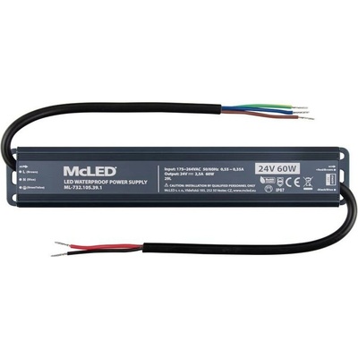 LED napájecí zdroj McLED 24VDC 2,5A 60W ML-732.095.45.1