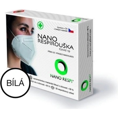 Nano Respi nano rouška RR bílá S 10 ks – Zbozi.Blesk.cz