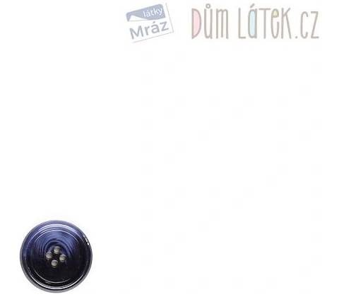 Gombík čierny/modrý