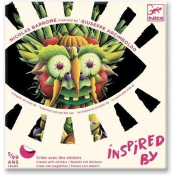 DJECO - Комплект за рисуване със стикери - Плодове и зеленчуци (DJ09370)