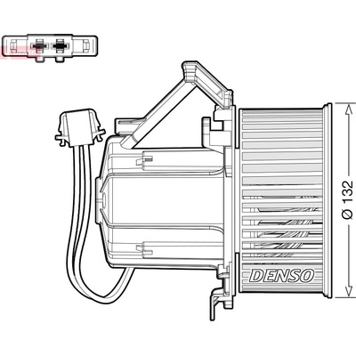 vnitřní ventilátor DENSO DEA02009