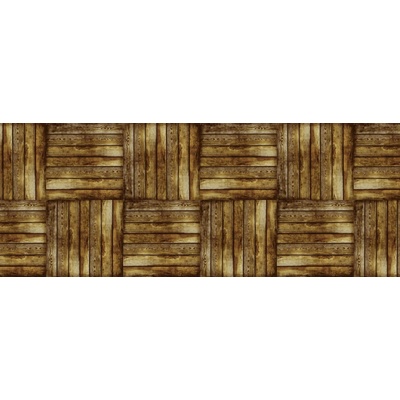 Sanem Plastik 1168 PVC ubrus Florista dřevo kostky hnědá 140x180 cm