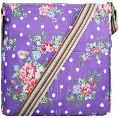 Kabelka Korra Floral vintage fialová