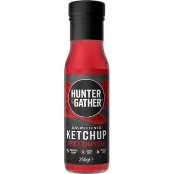 HUNTER & GATHER Hunter and Gather Rajčatový kečup bez cukru a sladidel SPICY CHIPOTLE 250 g