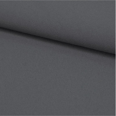 Mondo Italia Jednofarebná látka Panama stretch MIG33 tmavošedá, šírka 150 cm Šedá Vzorka látky (10x10 cm +/-1 cm)