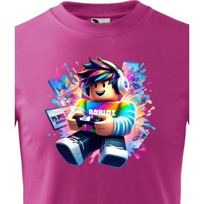 Dětské tričkoRoblox 5 PurpurováCanvas Dětské tričko Bezvatriko.cz 3165