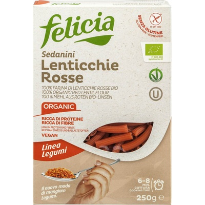 Felicia Cestoviny Sedanini z červenej šošovice BIO 250 g