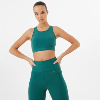 USA Pro Core Racer Back Sports Bra - Forest Green